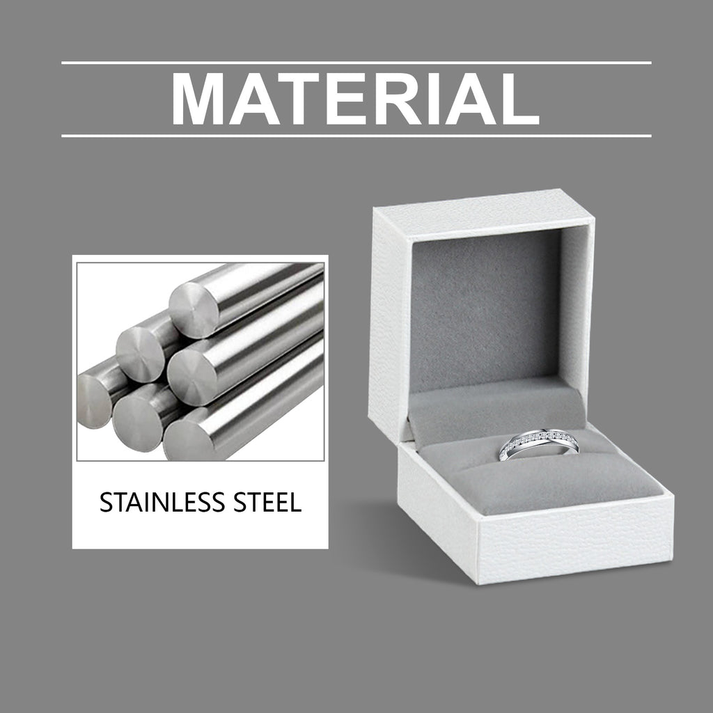 Hoexe Silver Dot Diamond Ring, Care For Daily Life Wear Comfortable Sports Ring For Men And Women